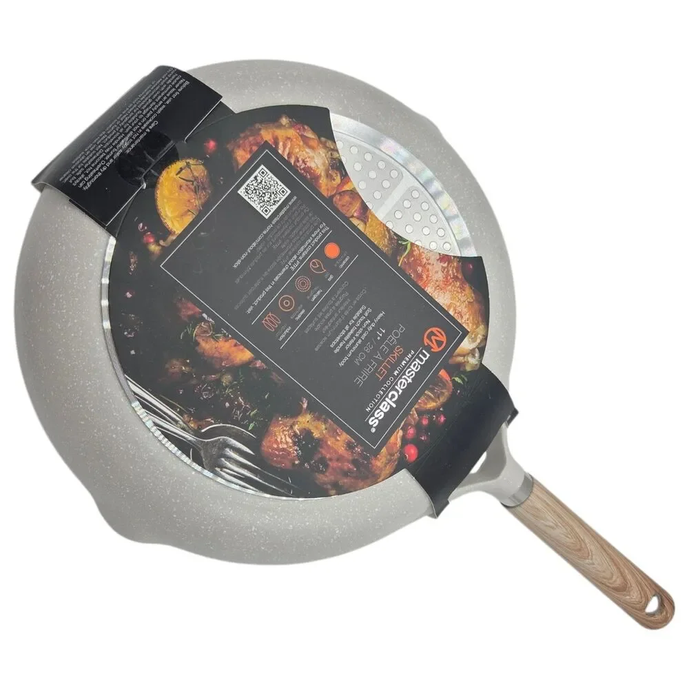 Masterclass Premium Cookware 11in Frying Pan Skillet Greige Speckled‎ Induction